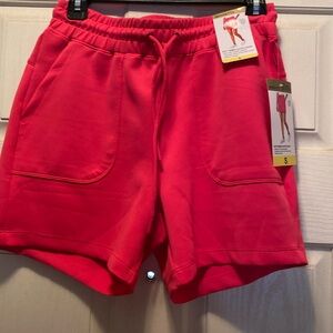 Mondetta Soft Ribbed Active Shorts, Size S, Color Hot Pink, NWT
